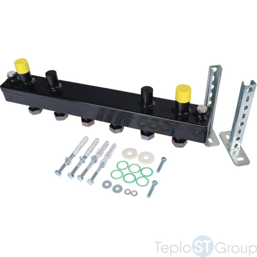 Stout SDG-0018 Стальной распределительный коллектор 3 отопительных контура с гидравлическим разделителем DN 20 - купить оптом с доставкой по России фото 6