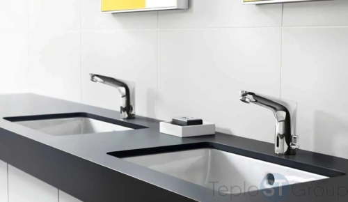 Смеситель Hansgrohe Focus 31173000 для раковины, электронный, с регулировкой температуры, питание от сети 230 В - купить с доставкой по России фото 2