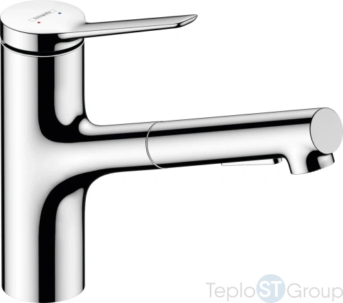 Кухонный смеситель Hansgrohe Zesis M33 74800000 с выдвижным изливом - купить оптом у дилера TeploSTGroup по всей России ✅ ☎ 8 (800) 600-96-13