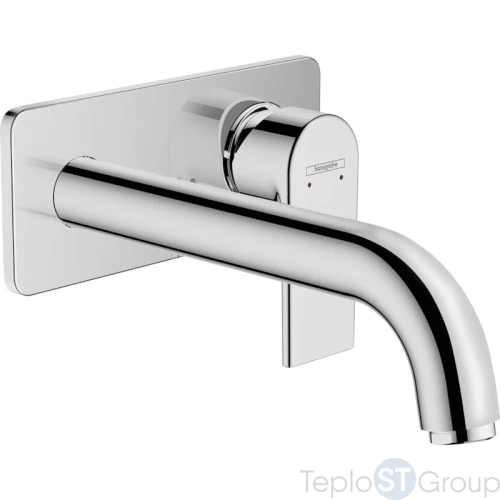 Смеситель для раковины настенный излив 204 см Hansgrohe Vernis Shape 71578000 хром - купить оптом у дилера TeploSTGroup по всей России ✅ ☎ 8 (800) 600-96-13