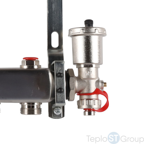 Rommer RMS-3210-000004 Rommer Коллектор из нержавеющей стали в сборе без расходомеров 4 вых. - купить с доставкой по России фото 5