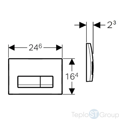Смывная клавиша Geberit Delta50 115.119.11.1 - купить оптом у дилера TeploSTGroup по всей России ✅ ☎ 8 (800) 600-96-13 фото 3