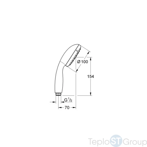 Душевая лейка Grohe New Tempesta 27597001 - купить оптом у дилера TeploSTGroup по всей России ✅ ☎ 8 (800) 600-96-13 фото 3