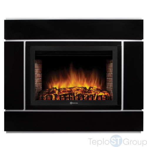 Портал Firelight Bricks Wood Classic камень темный, шпон венге - купить оптом с доставкой по России фото 2