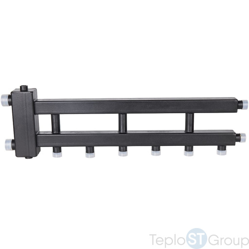Rommer RDG-0060-014034 Rommer Коллектор (дублер рядный) с гидроразделителем на 3+1 контура до 60 кВт - купить с доставкой по России
