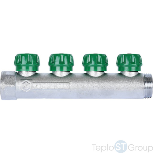 Stout SMB-6850-011204 коллектор регулирующий 1 , 4 отвода 1/2 - купить оптом с доставкой по России фото 4