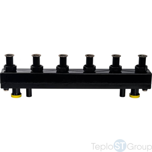 Stout SDG-0018 Стальной распределительный коллектор 3 отопительных контура с гидравлическим разделителем DN 25 - купить оптом с доставкой по России фото 5
