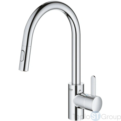 Смеситель для кухни GROHE Eurosmart Cosmopolitan 31481001 высокий излив, хром - купить с доставкой по России фото 2