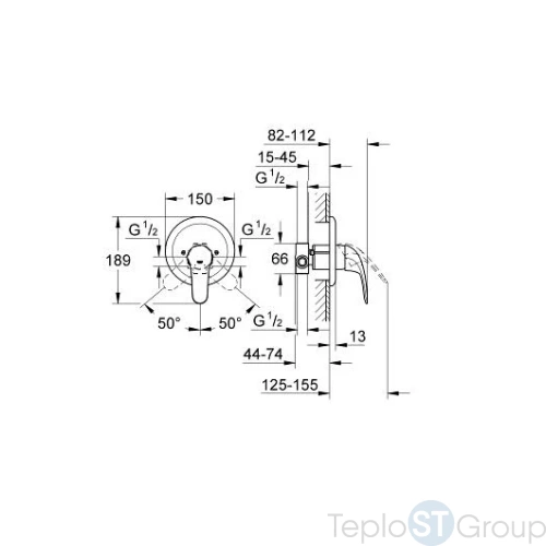 Смеситель для душа Grohe Euroeco new 32742000 - купить с доставкой по России фото 3