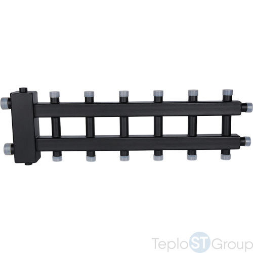 Rommer RDG-0060-024037 Rommer Коллектор (дублер компакт) с гидроразделителем на 3+3+1 контура до 60 кВт - купить с доставкой по России фото 5