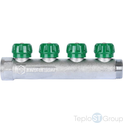 Stout SMB-6850-013404 коллектор регулирующий 1 , 4 отвода 3/4 ЕК - купить оптом с доставкой по России фото 4
