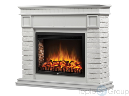 Портал Firelight Bricks 30 камень белый, белая эмаль - купить оптом с доставкой по России фото 4