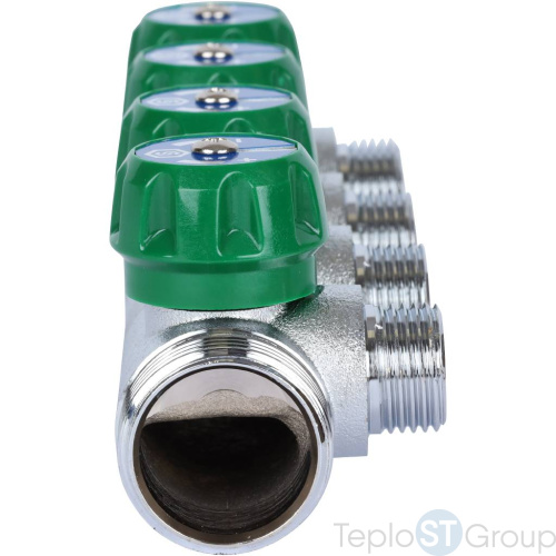 Stout SMB-6850-011204 коллектор регулирующий 1 , 4 отвода 1/2 - купить оптом с доставкой по России фото 3