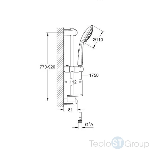 Душевой гарнитур Grohe Euphoria champagne 27227001 - купить с доставкой по России фото 3