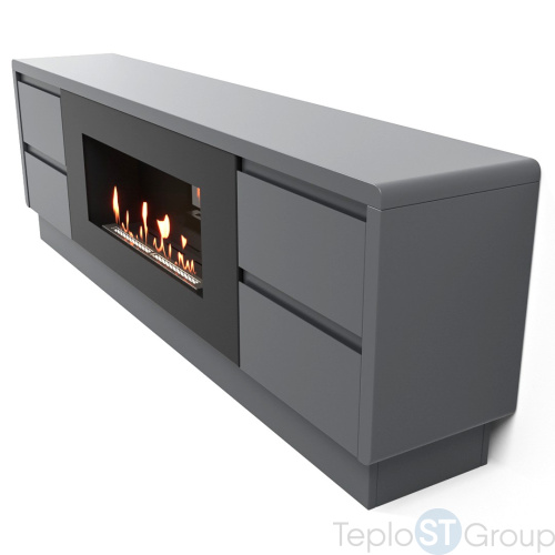 Тумба с биокамином Firelight BFP/P-1700 lux графит - купить оптом с доставкой по России фото 6