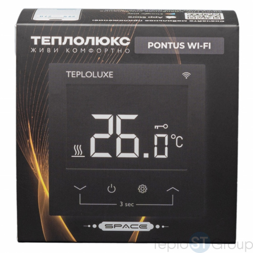 Терморегулятор электронный Теплолюкс Pontus Space WiFi черный - купить оптом с доставкой по России фото 4