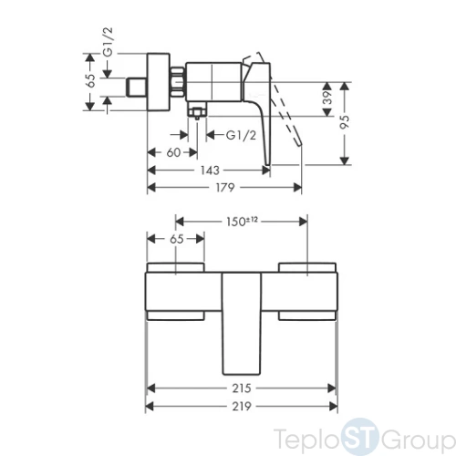 Смеситель для душа Hansgrohe Metropol 32560700 - купить с доставкой по России фото 3