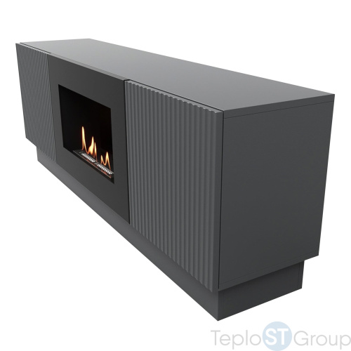 Тумба с биокамином Firelight BFP/P-1400L графит - купить оптом с доставкой по России фото 3