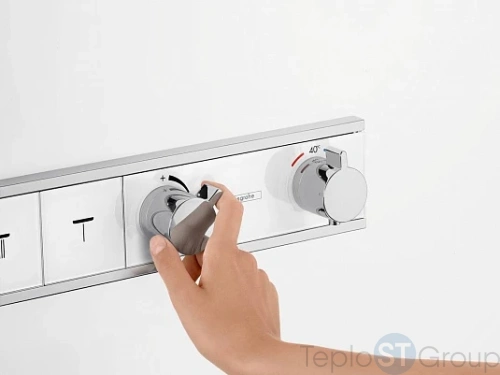 Термостат для ванны Hansgrohe RainSelect 15357000 (внешняя часть) - купить оптом у дилера TeploSTGroup по всей России ✅ ☎ 8 (800) 600-96-13 фото 8