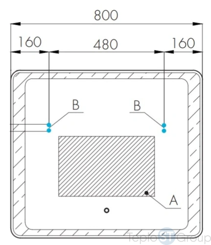 Зеркало Акватон Соул 80x70 1A252702SU010 с подсветкой - купить с доставкой по России фото 2