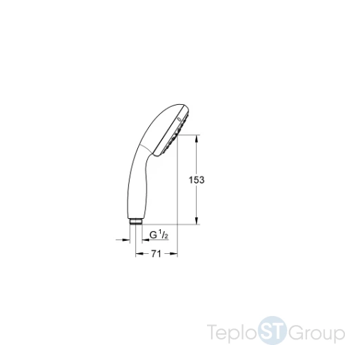 Душевая лейка Grohe New Tempesta 28419002 - купить оптом у дилера TeploSTGroup по всей России ✅ ☎ 8 (800) 600-96-13 фото 2