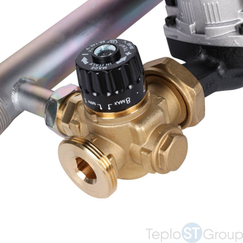 Stout SDG-0002 Насосная группа с термостатическим смесительным клапаном 1"с насосом Grundfos UPM3 Hybrid 25-70 - купить с доставкой по России фото 8