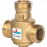 Термостатический смесительный клапан G ¼ 1/4 НР 70°С - STOUT SVM-0030